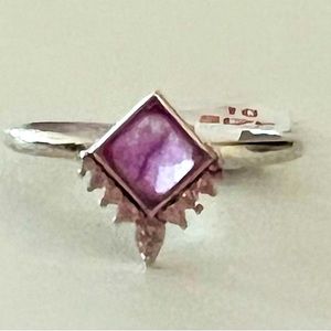 Bomb Party Ring- Lavender Quartz